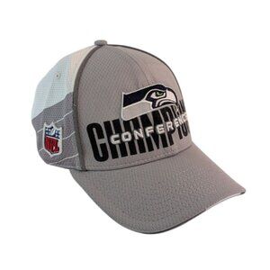 New Era NFL Super Bowl XLVIII Seattle Seahawks Conference Champions Hat Cap Gray